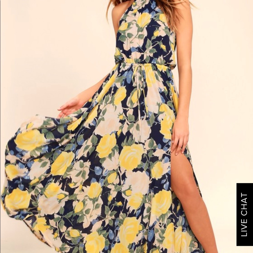 LuLu’s Floral Maxi Dress